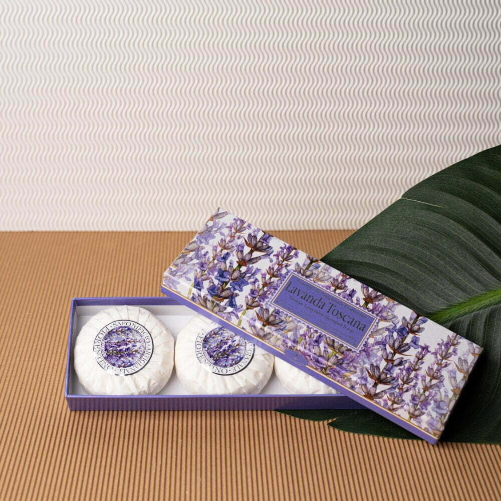 σετ σαπουνιών με άρωμα λεβάντα
