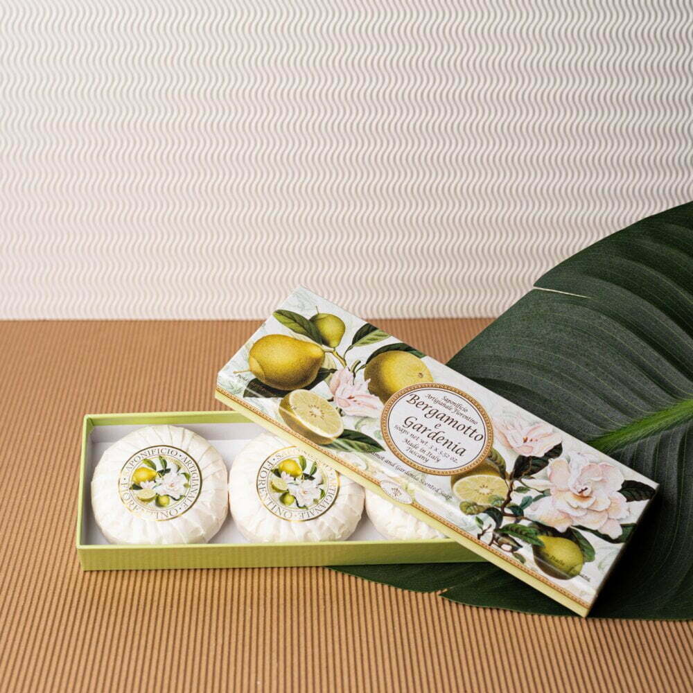 σαπούνια περγαμόντο και γαρδένια